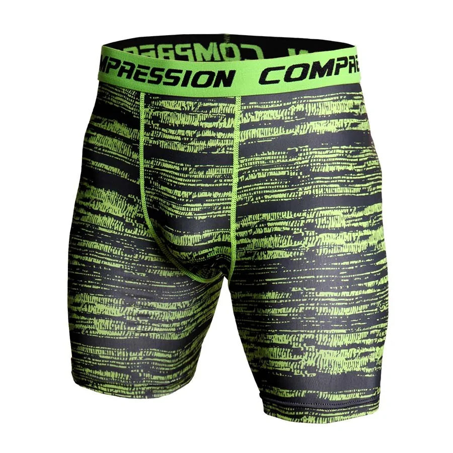 Men's Compression Camo Athletic Tight Shorts